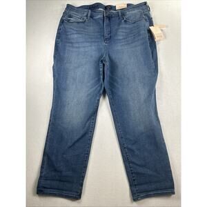 NYDJ Margot Girlfriend Jeans Women’s 18W High Rise Ankle Lift Tuck Sculpting NWT